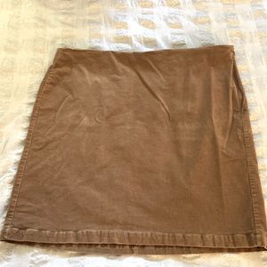 Tan corduroy skirt